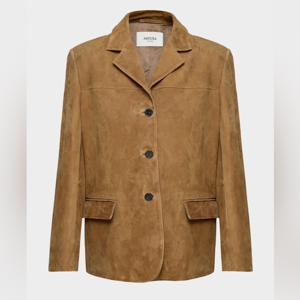 Aritzia Suede Prima Blazer